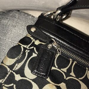 Authentic “Coach” Black/Tan Handbag